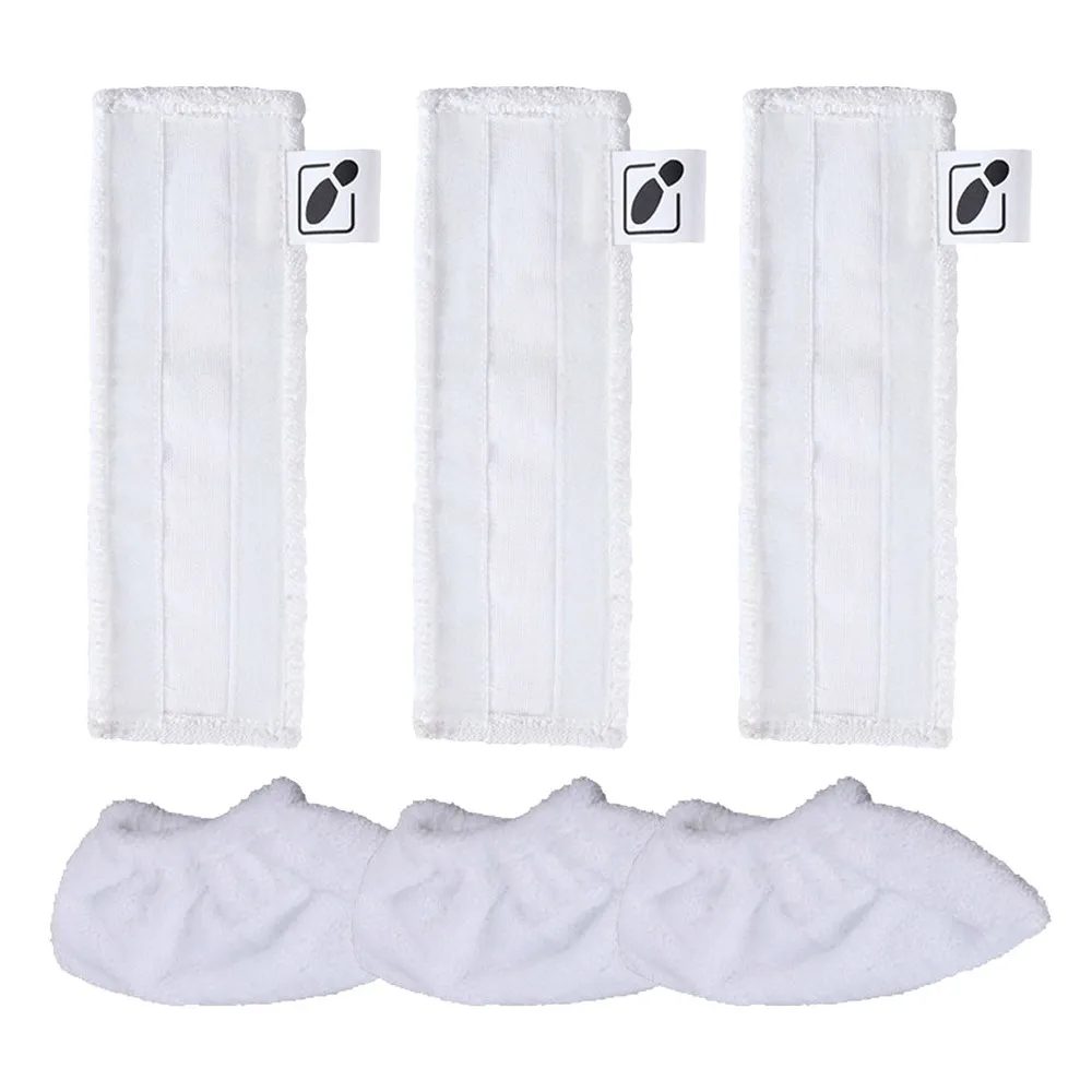 Replacement Mop Cloths Floor Pads & Steam Cleaning Brush Compatible with Karcher Easyfix SC1 SC2 SC3 SC4 SC5 Steam Cleaner