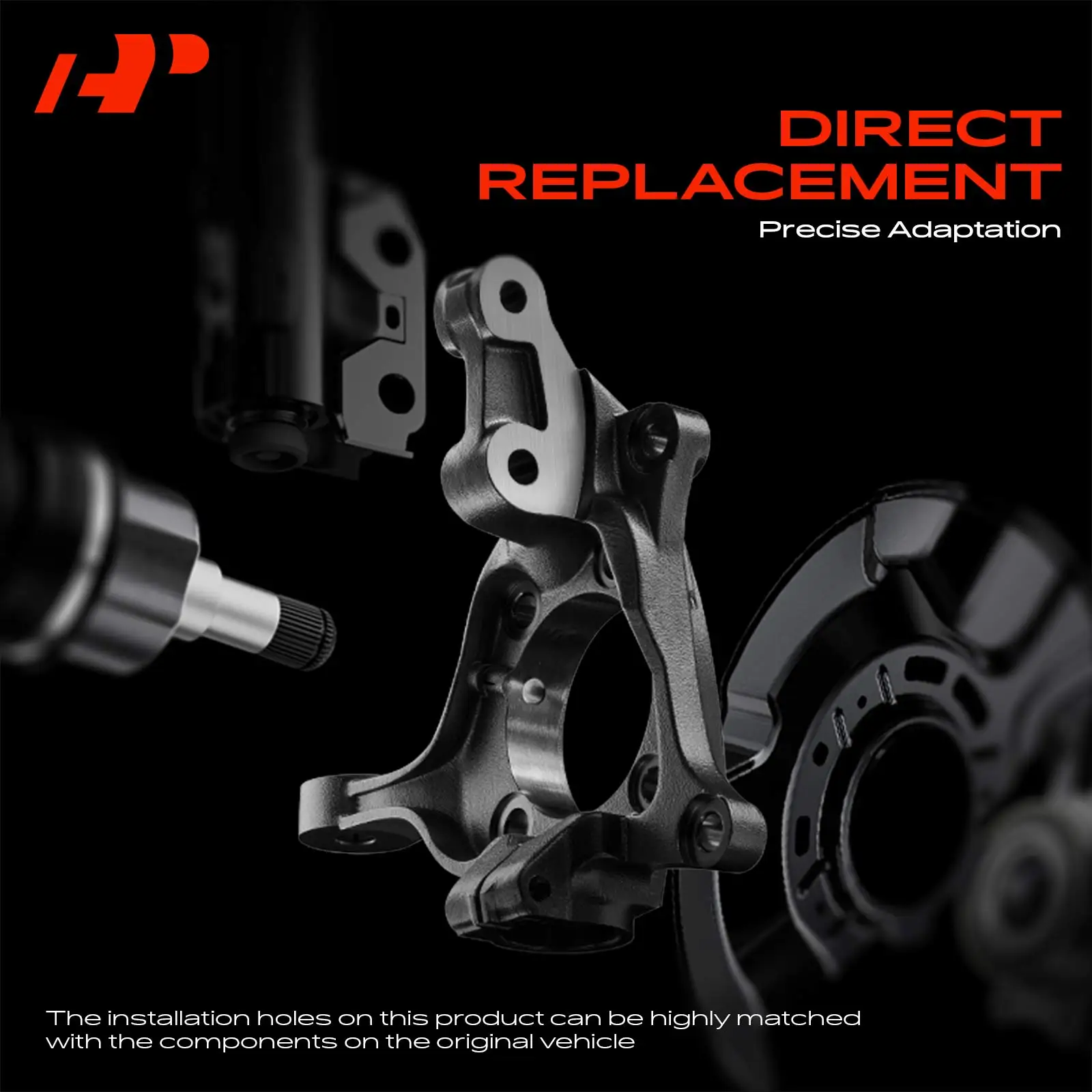 A-Premium 2Pcs Front Left & Right Steering Knuckle for Honda Accord 2008-2012 Acura TSX 2009-2014