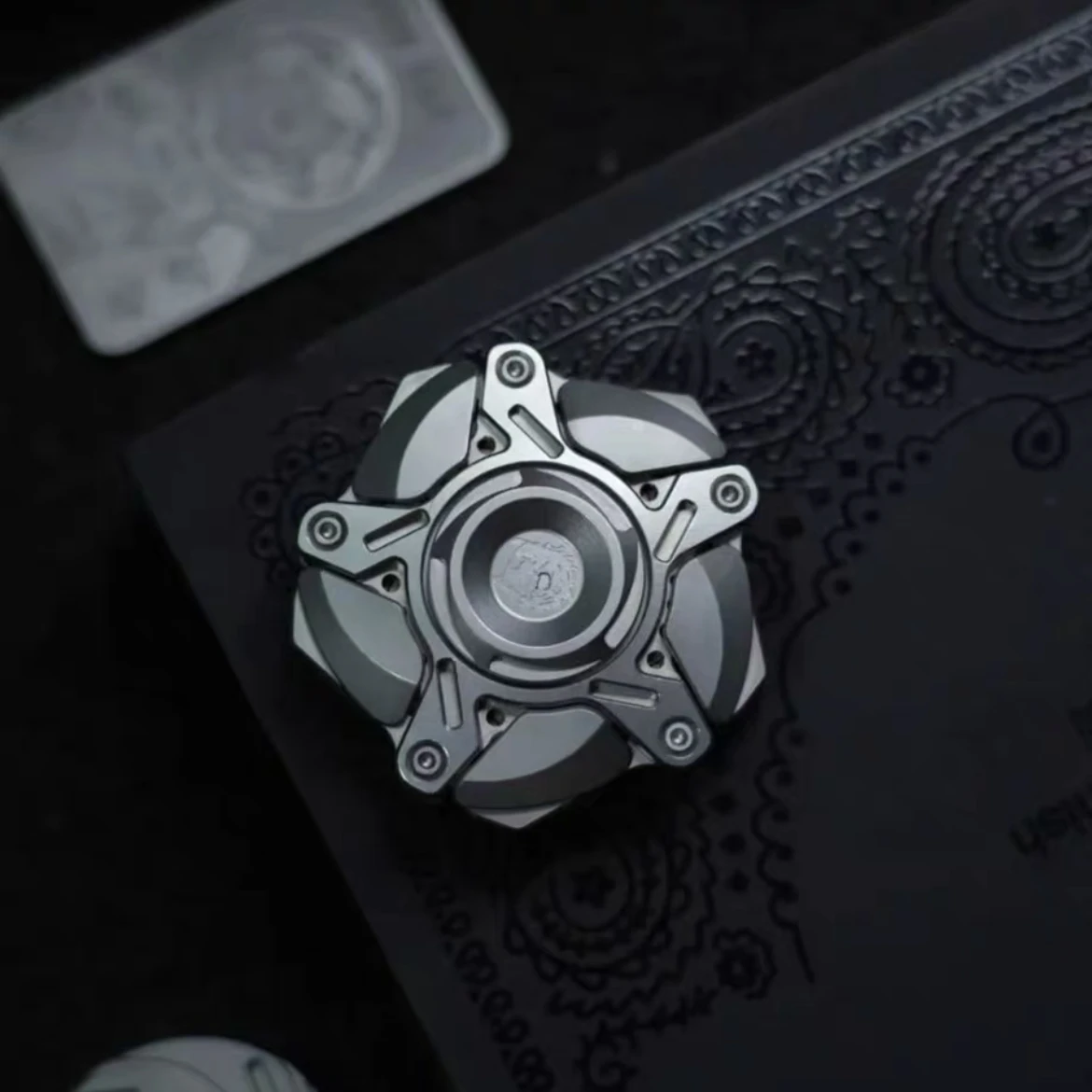 KTS Metal Open Armor Fidget Spinner EDC Toys Zirconium Alloy Anti Stress Sensory ADHD Fidgeting Toys Pocket Size