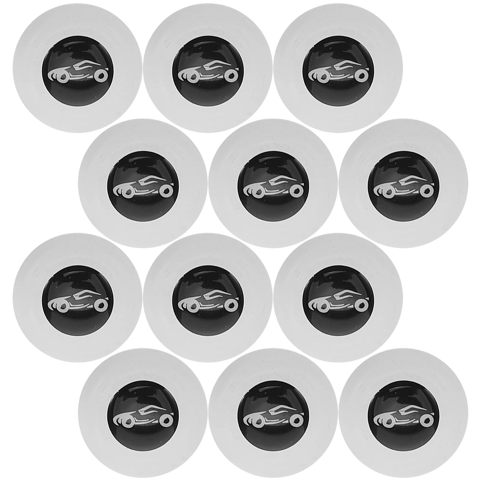 

12 pcs Car Door Absorbing Pads Glow In The Dark Shockproof Gasket Noise Reduction Vibration Dampening Auto Edge Protection