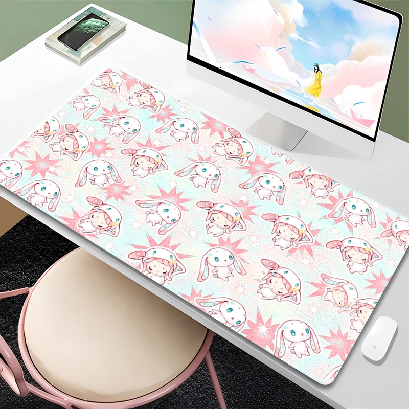 Cartoon Pets Mouse Pad Large Game Desk Mat Rubber Keyboard Pad kawaii Gaming Accessories Lock Kingdom Carpet Computer Mousepad