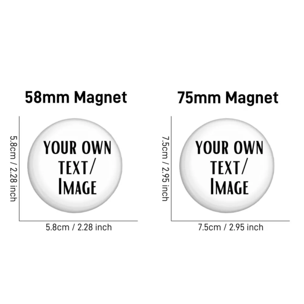 Customized personalized tinplate soft magnetic refrigerator magnet text image custom intimate label anniversary gift wholesale
