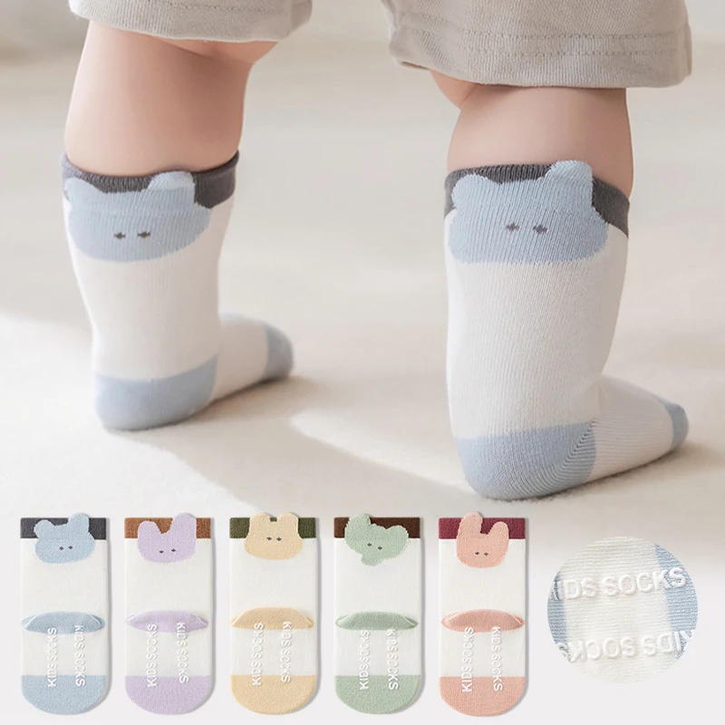 Anti Slip Baby Socks Print Toddler Boys Girls Socks Cartoon Non Slip Infant Socks Kids Floor Socks Children Accessories