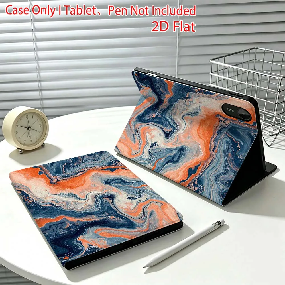 Coffee Colored Water For Xiaomi Poco Redmi Pad 8 2 4 C1 6 6S 7 7S SE 9.7 14 11 11.2 Inch Pen Tray Tablet Case Fashion
