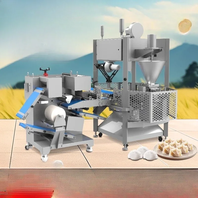 Automatic quick-frozen dumpling machine, forming dumpling all-in-one machine, big belly dumpling machine