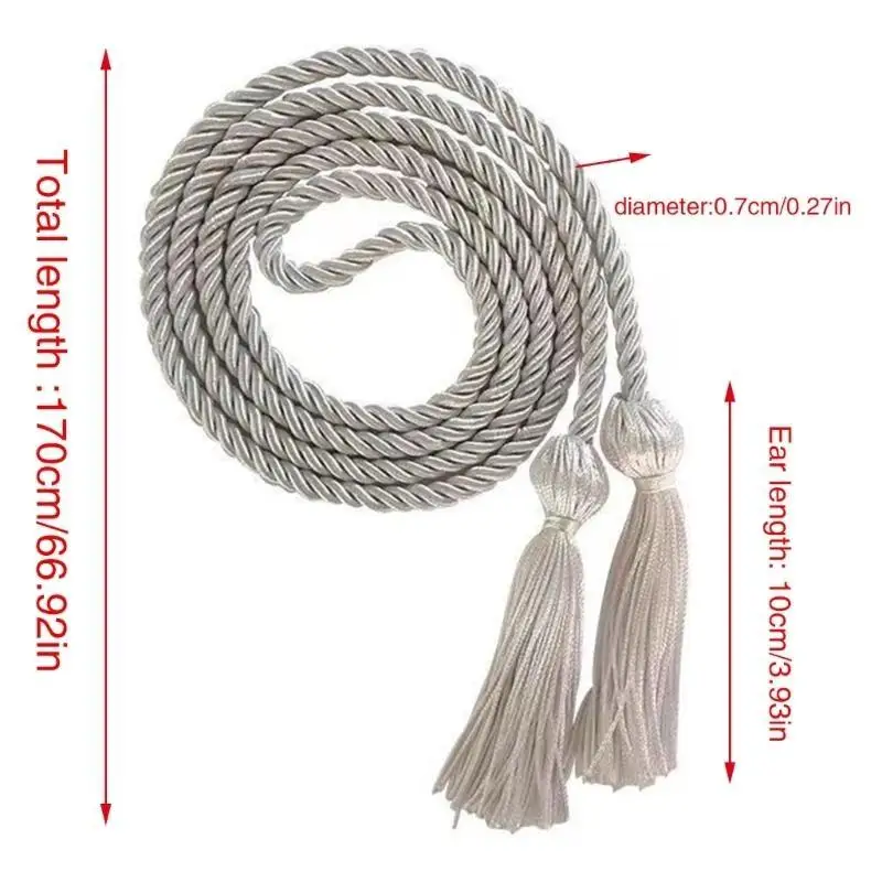 R1WE Graduation Cord Tassels Cord Polyester Thread Cord for Graduation