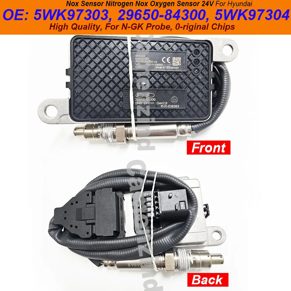 

NEW 29650-84300 5WK97303 5WK97304 Nitrogen Oxygen Sensor NOX Sensor 24V For Hyundai KIA High Quality 2965084300