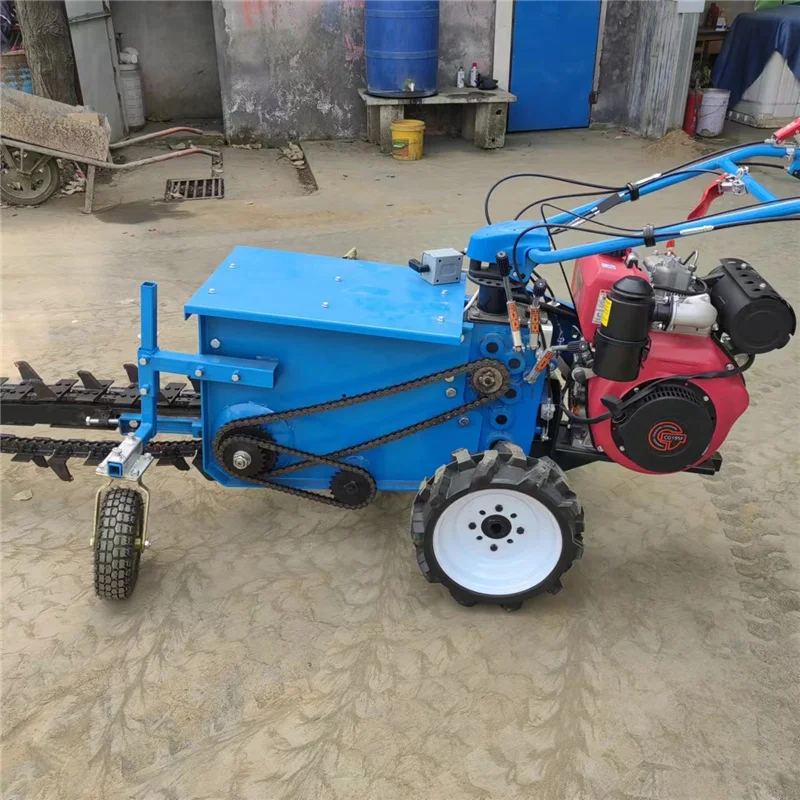 Die sel-Powered Trencher - User-Friendly And Powerful Municipal Engineering Large Chain Trencher For Pipeline Laying Projects