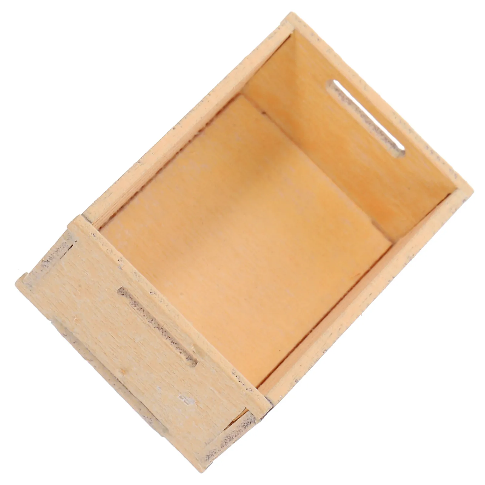 

Mini Wooden Basket Compact Size Durable Practical for Mini House Storage Decoration Miniature Accessories Miniature Accessories