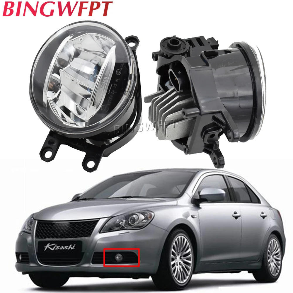 1Pair Car Styling Fog Light LED Light Daytime Running Light DRL For Suzuki Kizashi (FR) Saloon 2.4 4x4 2010- For Toyota Corolla