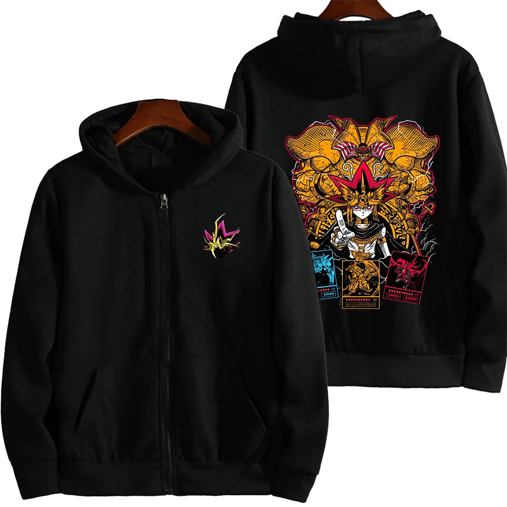 Anime Yugi Muto Atem Dark Magician Print Hoodie Couple student street sports casual Hoodies