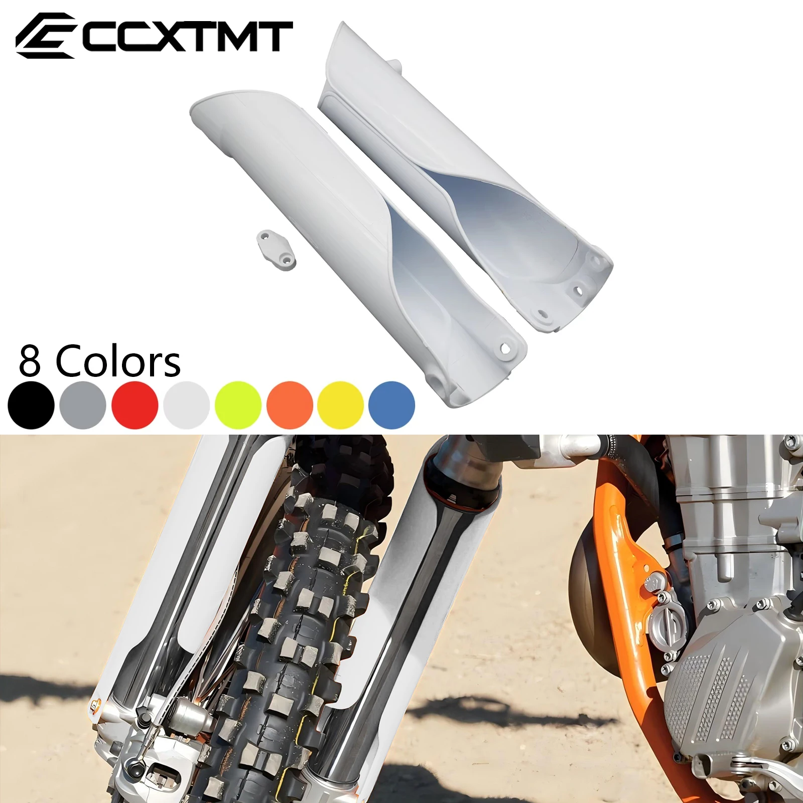 Motorcycle Fork Cover Shock Absorber Guard Protector For KTM EXC250 SXF250 XCF250 EXC EXCF SX SXF XC XCF XCW XCFW TPI 2015-2023