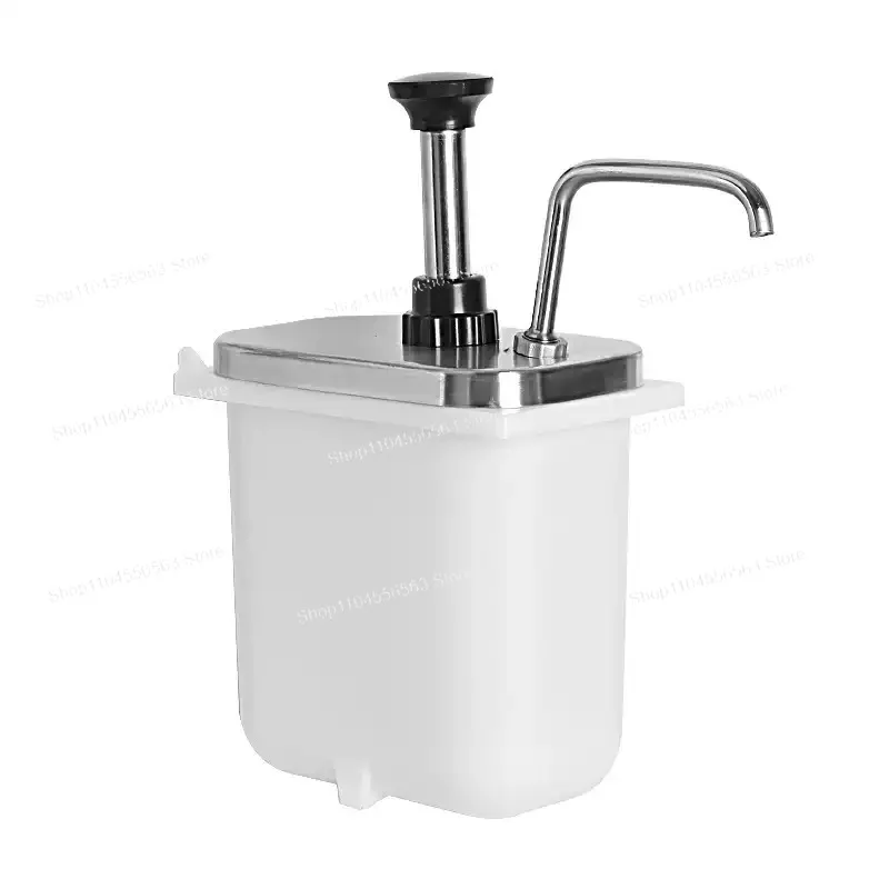Hand-Pressed Plastic Condiment Pump Dispenser - for Syrup Fructose Sauce Milk Tea Shop
