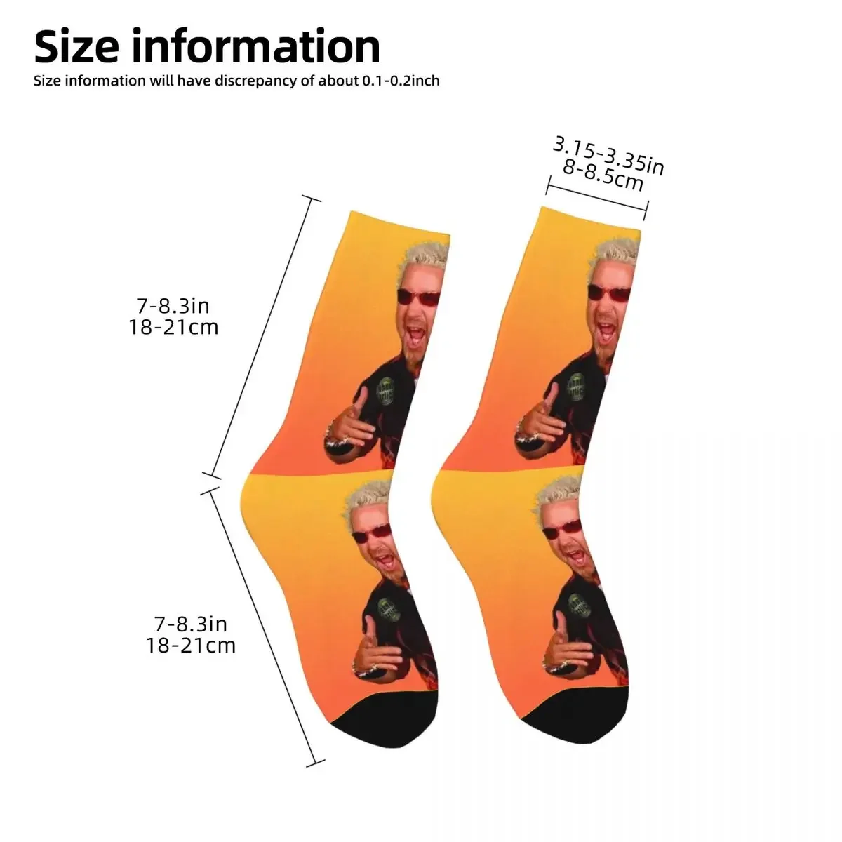 Guy Fieri Socks Harajuku Sweat Absorbing Stockings All Season Long Socks Accessories for Unisex Gifts