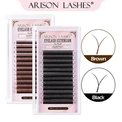ARISON 2D YY 속눈썹 더블 팁 속눈썹 익스텐션, 볼륨 선풍기 Y자형 인조 속눈썹, 슈퍼 소프트 속눈썹, 도매