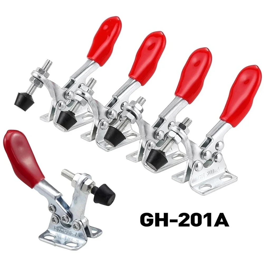 5 pçs GH-201A alternar braçadeira de liberação rápida alternar braçadeira horizontal para máquina de solda carpintaria mão clipe ferramenta