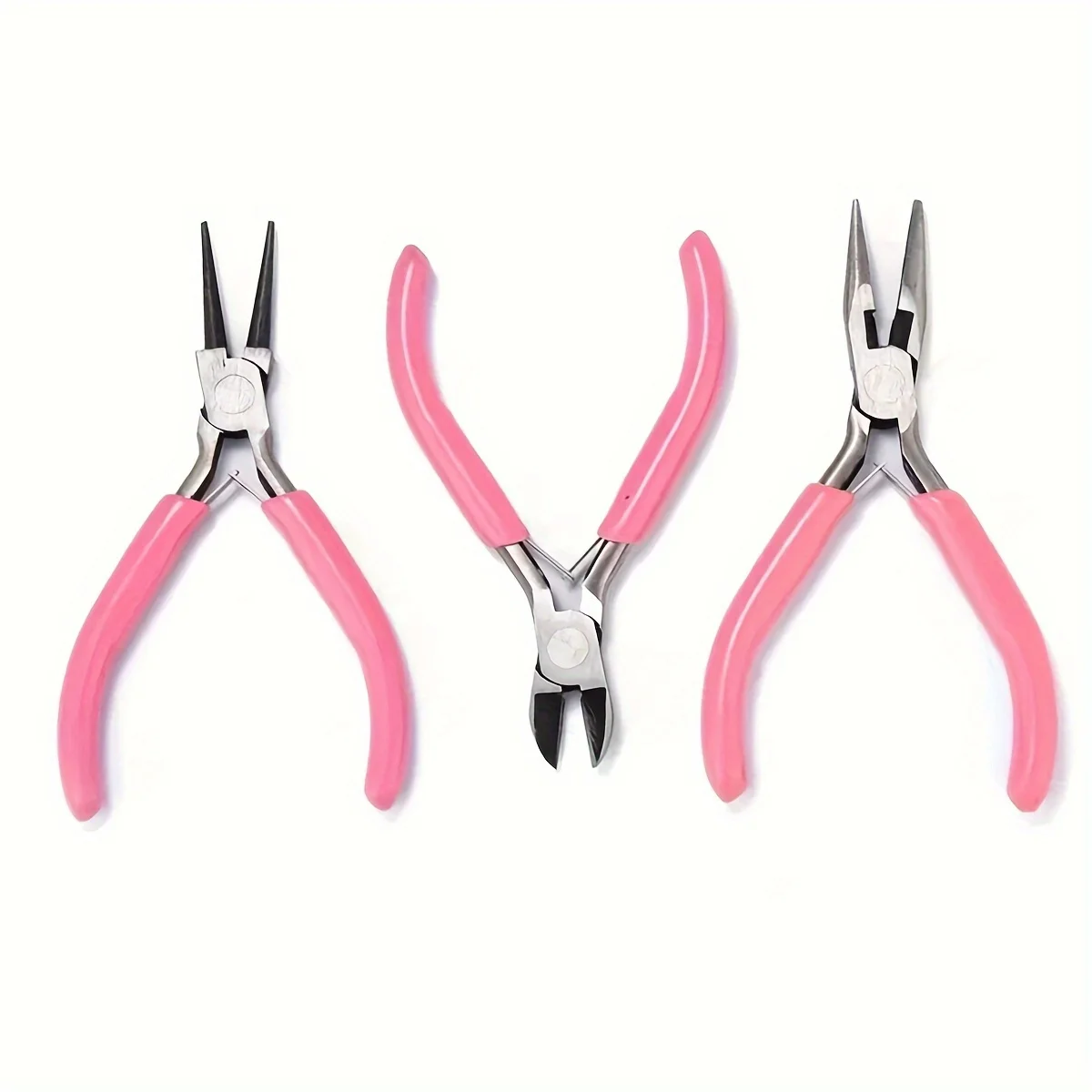 3pcs, Three Pink Multifunctional Pliers, Used for Making Bracelets, Necklaces, and Jewelry Tools