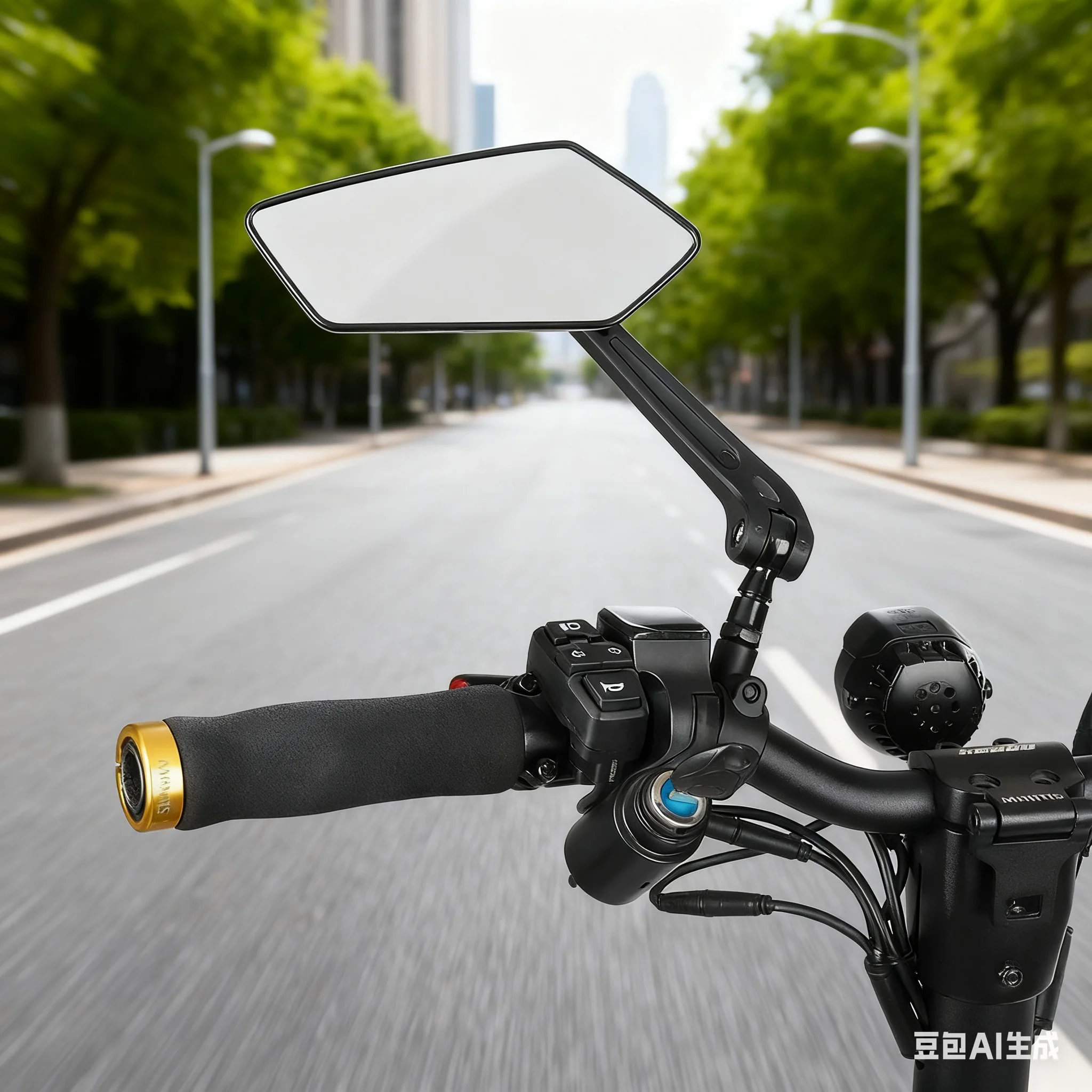 

Electric Bicycle Rearview Mirror Adjustable 360° Rotating Rearview Mirror For Motorcycle E-bike Cycling Modified Accessories