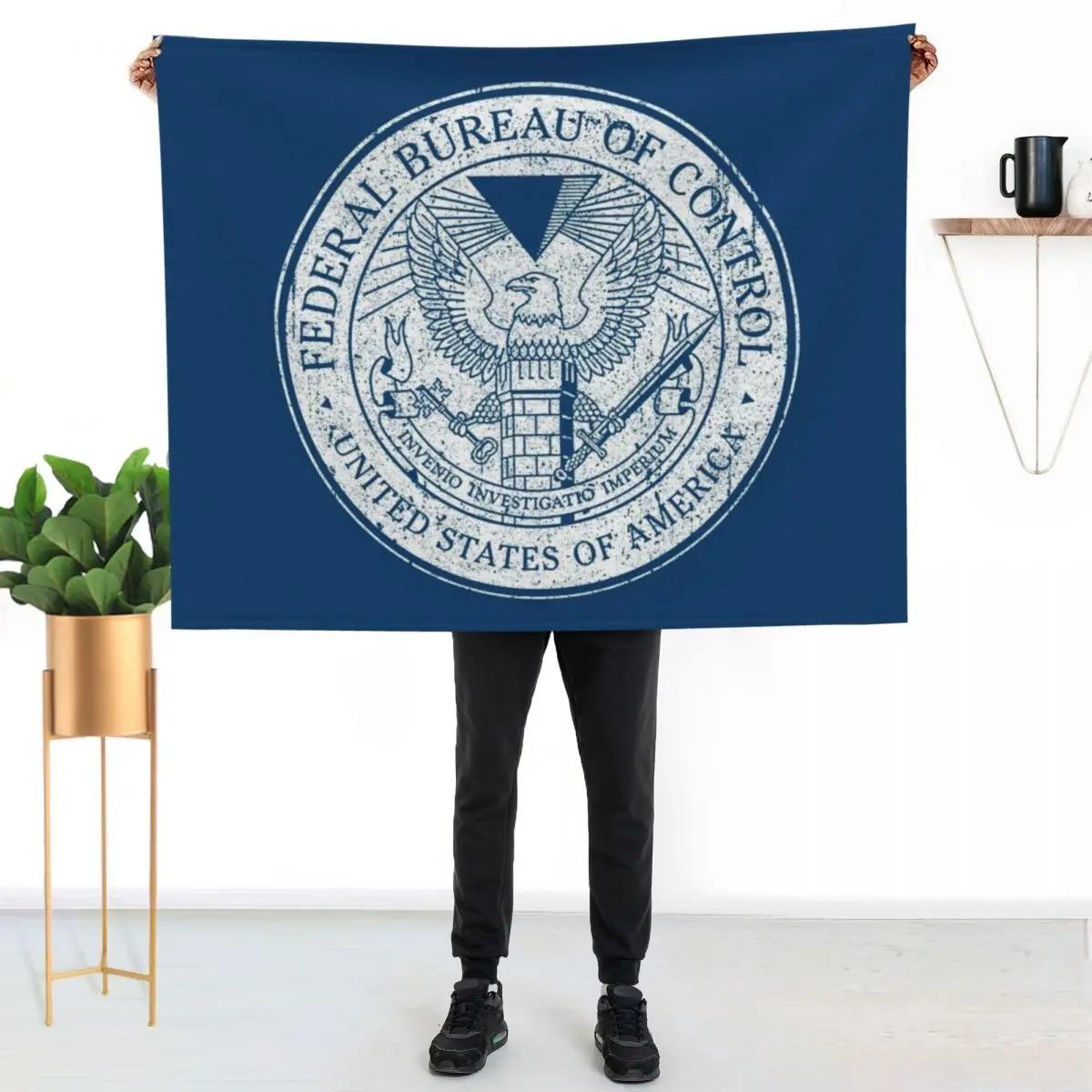 Federal Bureau of Control Throw Blanket Single Loose Blankets For Baby Sofa Quilt Giant Sofa blankets ands Blankets