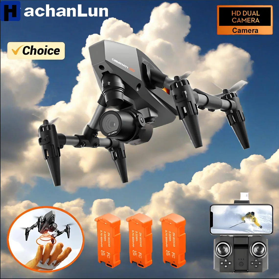 

XD1 Pro Мини Дрон 4K 8K Двойная Камера WIFI Сплав Защита от падения Оптическое Позиционирование Потока Квадрокоптер RC Игрушка Пульт Дистанционного Управления Подарок