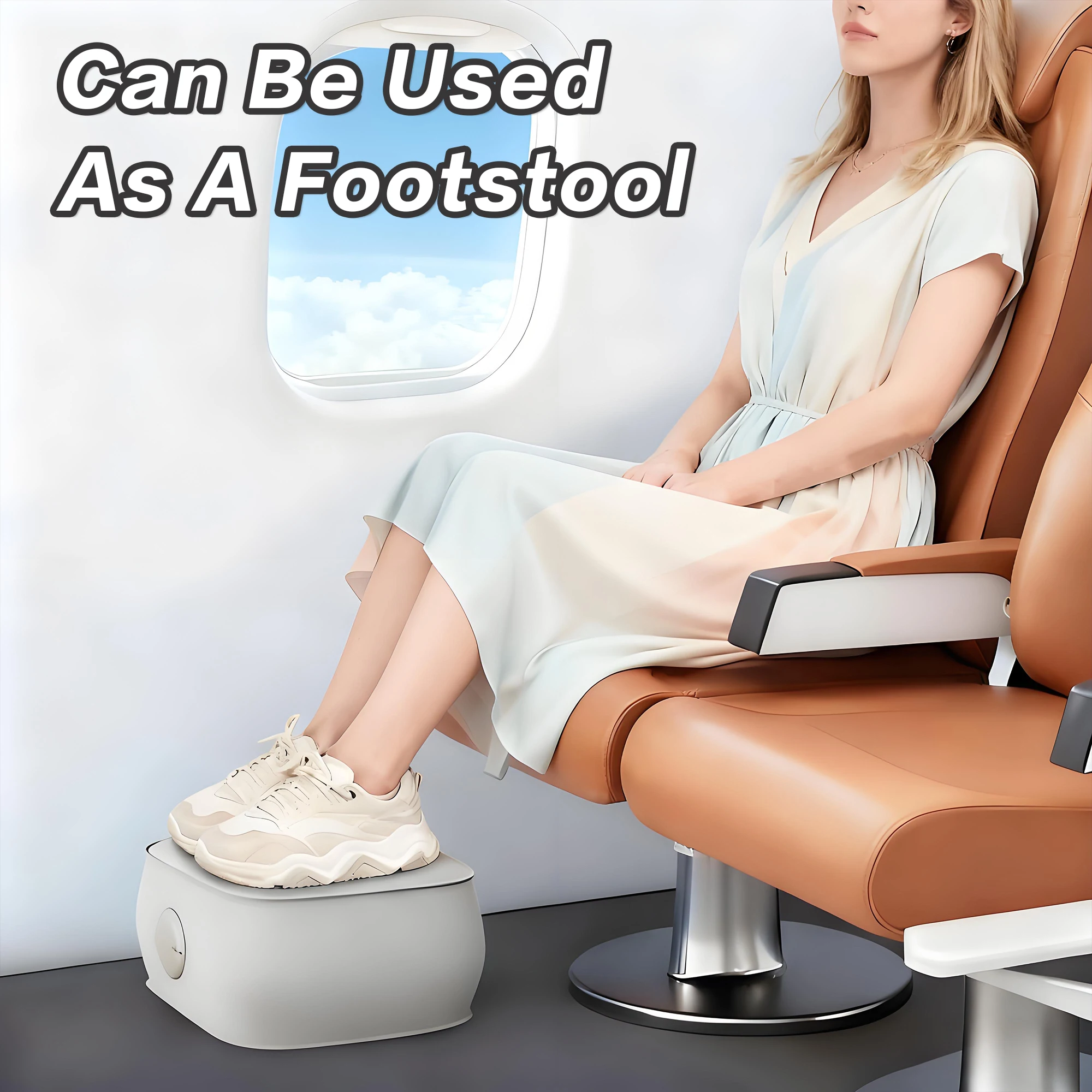 Inflatable Foot Rest Pillow fo - Office Footrest Cushion 评论和价格