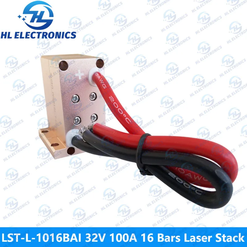 LST-L-1016BAI 32V 100A 16Bars 1600W 808nm Laser Stack for Hair Removal Machine