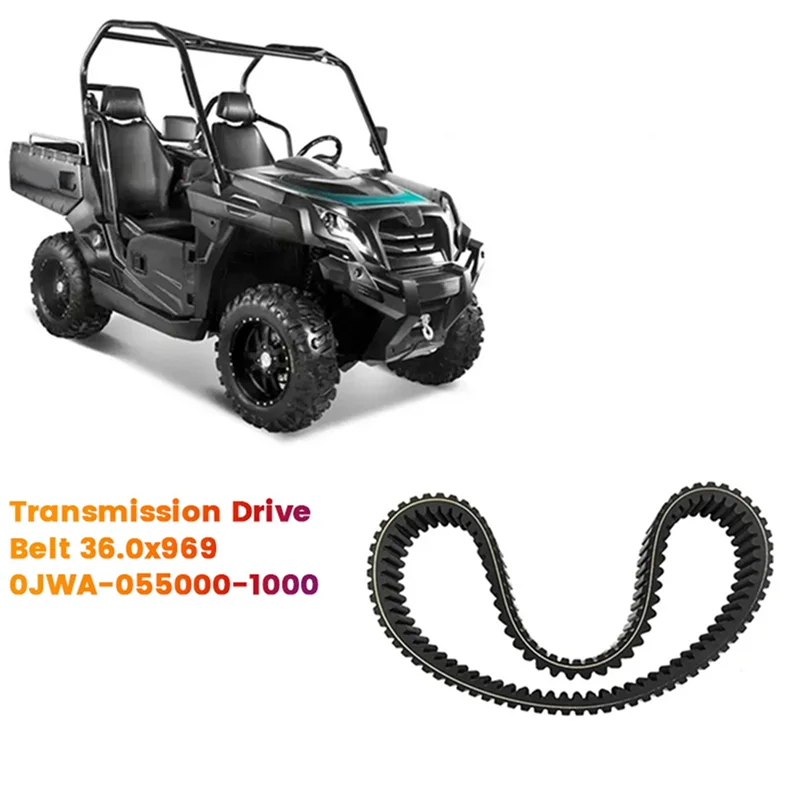 

2X Transmission Drive Belt 36.0X969 0JWA-055000-1000 For CFMOTO CFORCE CF1000 1000Cc Z1000 CVT UTV ATV1000 Teethed Belt