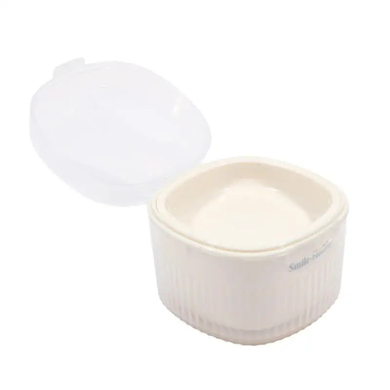 Denture Boxes Cases Cleaning False Teeth Storage Box With Hanging Net Container Artificial Tooth Case Orthodontic Retainer