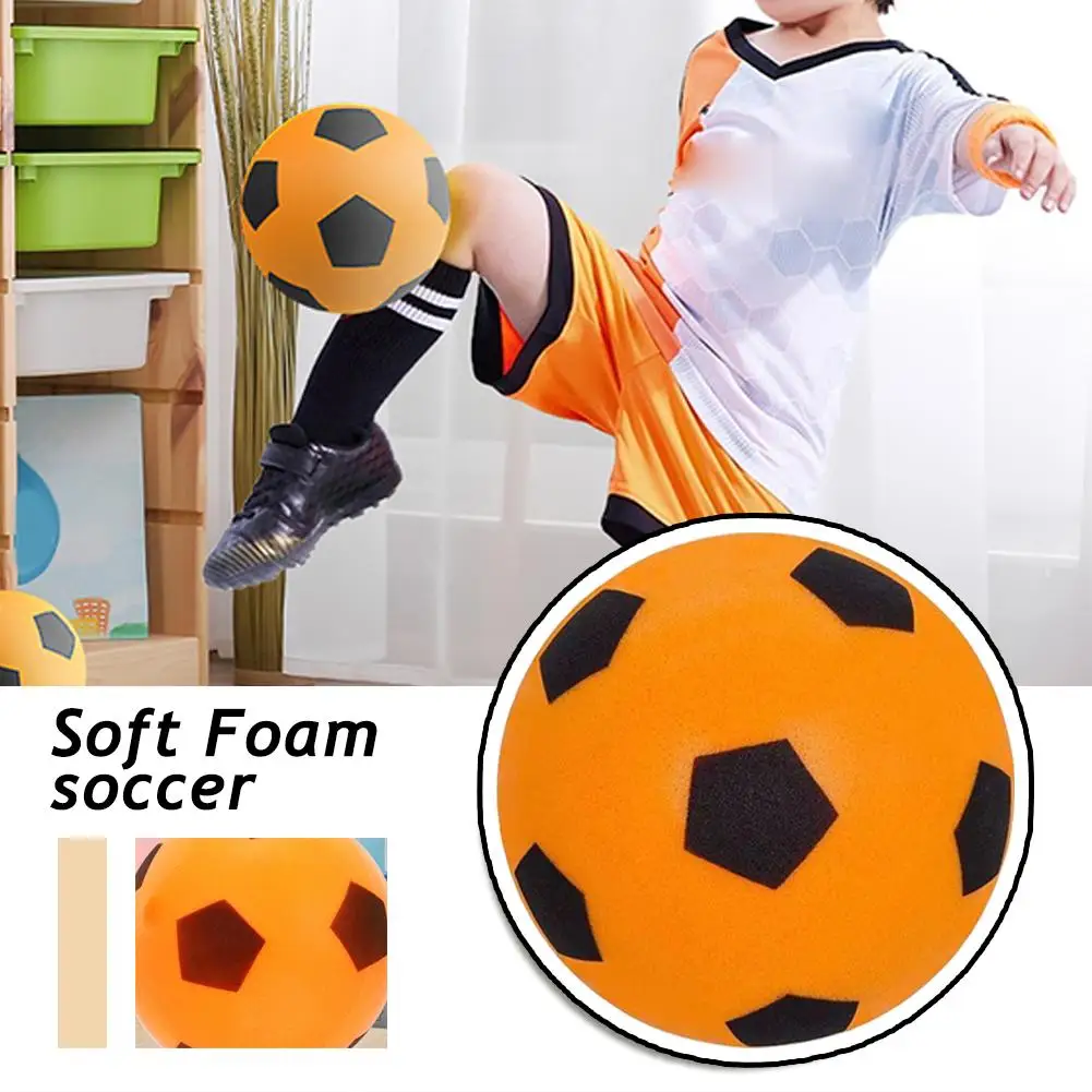 

Soft Foam Soccer Kids Bouncing Mute Football Decompression Indoor Ball Stress Children Toys Silent Sports Balls Vent Gift I8A6