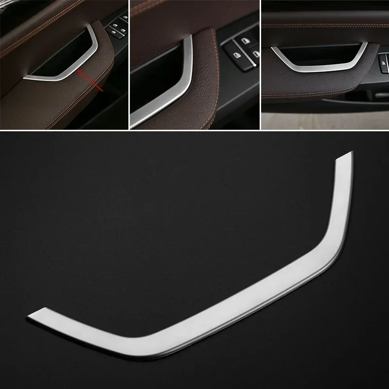 Car Interior Main Drive Door Handle Storage Box Decor Cover Trim For BMW X3 F25 2011-2017 LHD Car Styling Accessories