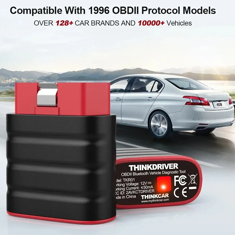 THINKCAR автомобильный OBD2 сканер, ABS SAS сброс, полный срок службы системы, бесплатно для 2 автомобилей