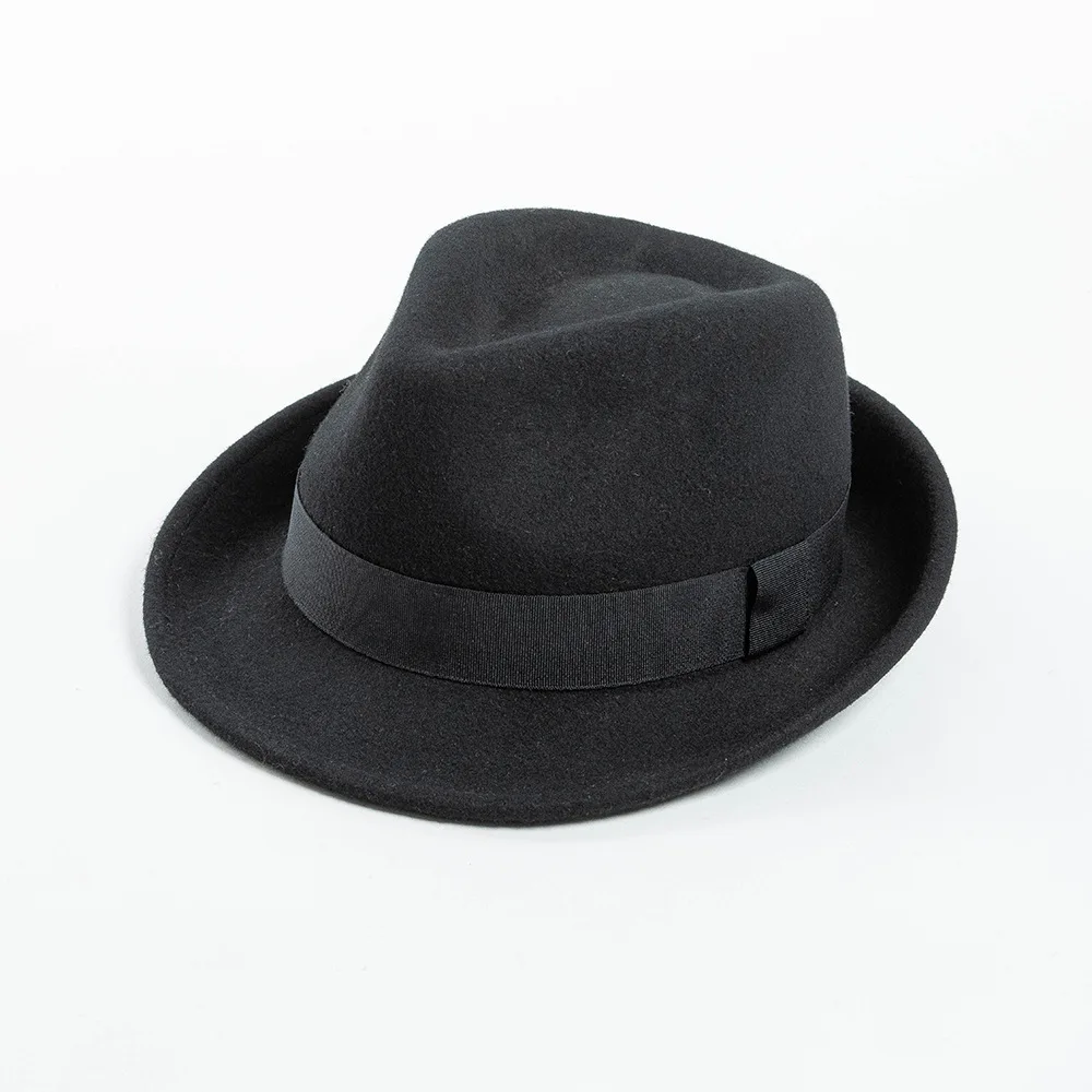 

USPOP Fashion Casual Large Size Fedora Hat Men and Women Wool Small Brim Jazz Hat