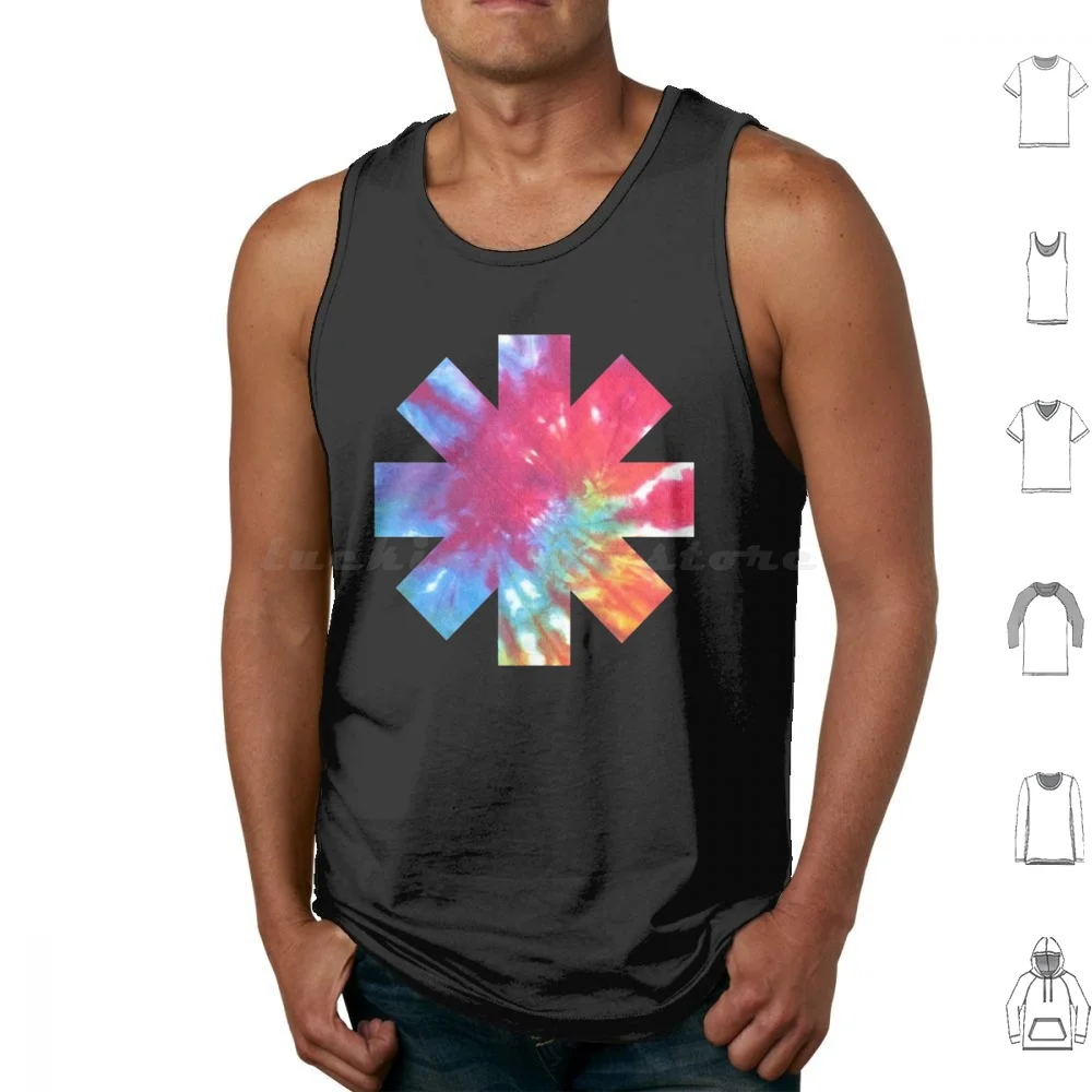 The Tie Dye Logo Tank Tops Print Cotton Priest Populer Priest Discount Priest Sale Indie Band Chilli Best Selling Of God