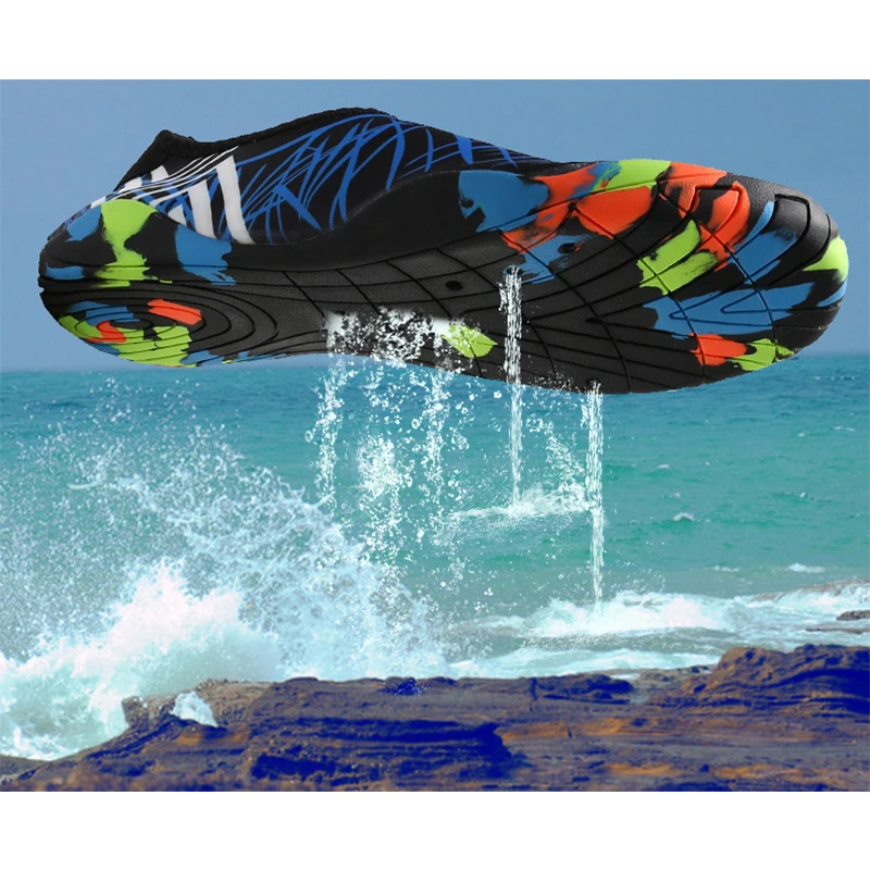Women Beach Water Shoes Men Aqua Shoes Fishing Camping Shoes Couples Barefoot Slippers Quick Drying Swimming River Sea Sneakers