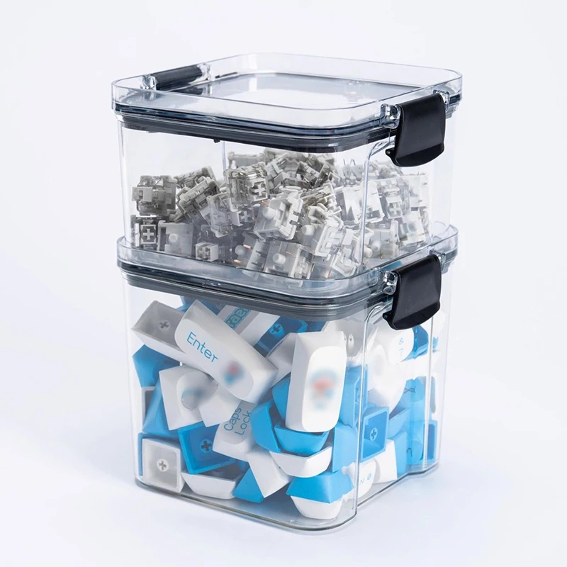 Mechanical Keyboard Shaft Seal Display Can Key Cap Storage Can Keycap Storage Box Transparent Dustproof Waterproof Storage Can