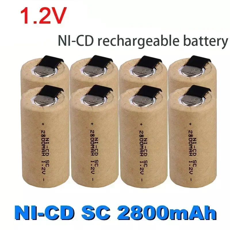 100% Original New SC 2800mah 1.2V Battery NI-CD Rechargeable Battery for Electric Screwdrivers, Electric Tools, etc