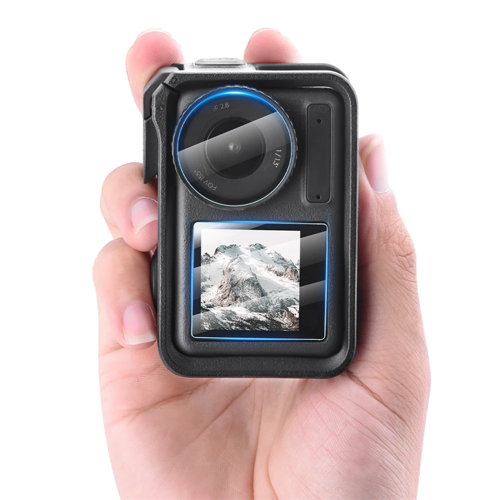 3Pcs Camera Front Back Lens Screen Protector Clear Screen Lens Film Cover for DJI OSMO Action 4 Camera