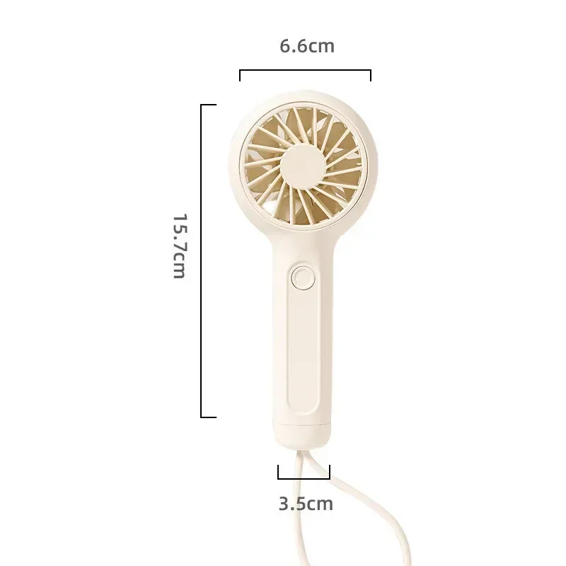 3 Speeds  Mini Portable Fan Powerful Handheld Rechargeable Lightweight Small Kid Girl Women Cute Travel Outdoor Indoor Commute