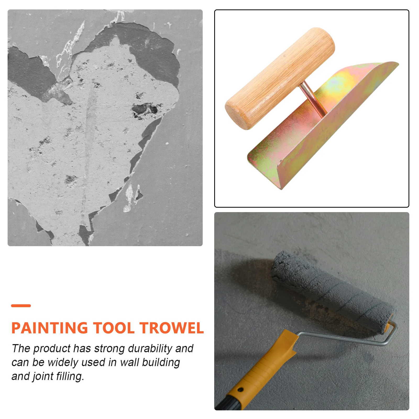 

Corner Trowel 8 Inch Stainless Steel Putty Cutter for Wall Joint Filling and Drywall Repair Masonry Tool for Construction and