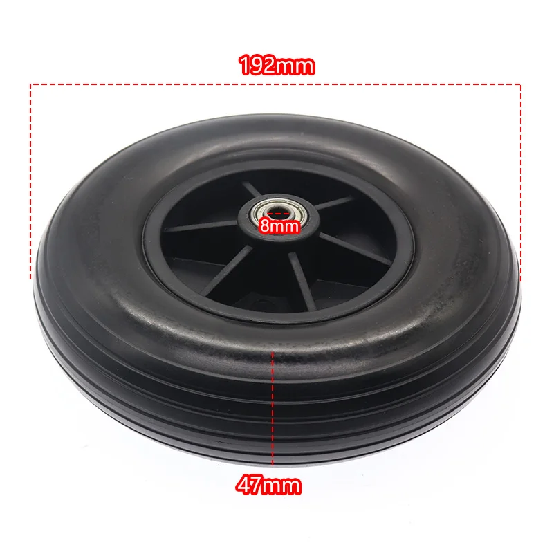 200x50 PU Solid Wheel Tire for Wheelchair Universal Front Wheel 200*50 Wheel Accessories
