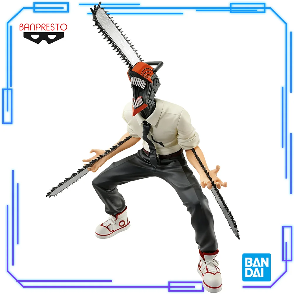 

В наличии Bandai, оригинальные Banpresto, вибрационные звезды, аниме, бензопила, человек Denji, 14 см, коллекционная модель, игрушечные фигурки, рождественский подарок