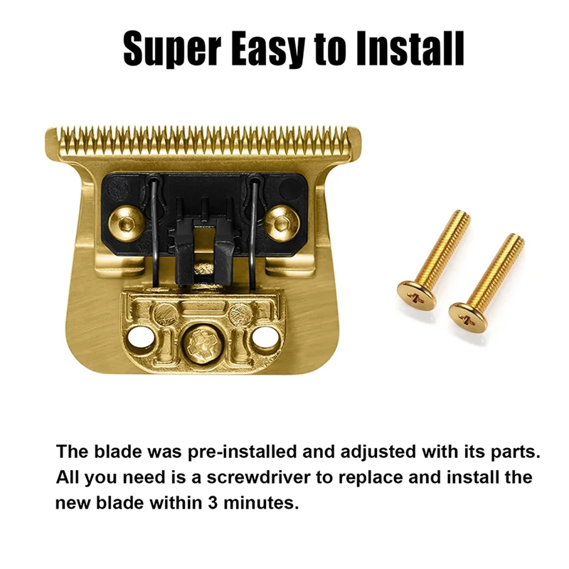 Replacement Blades for BaBylissPRO FX787 & FX726 Trimmers, FX707 Replacement Blades Gold