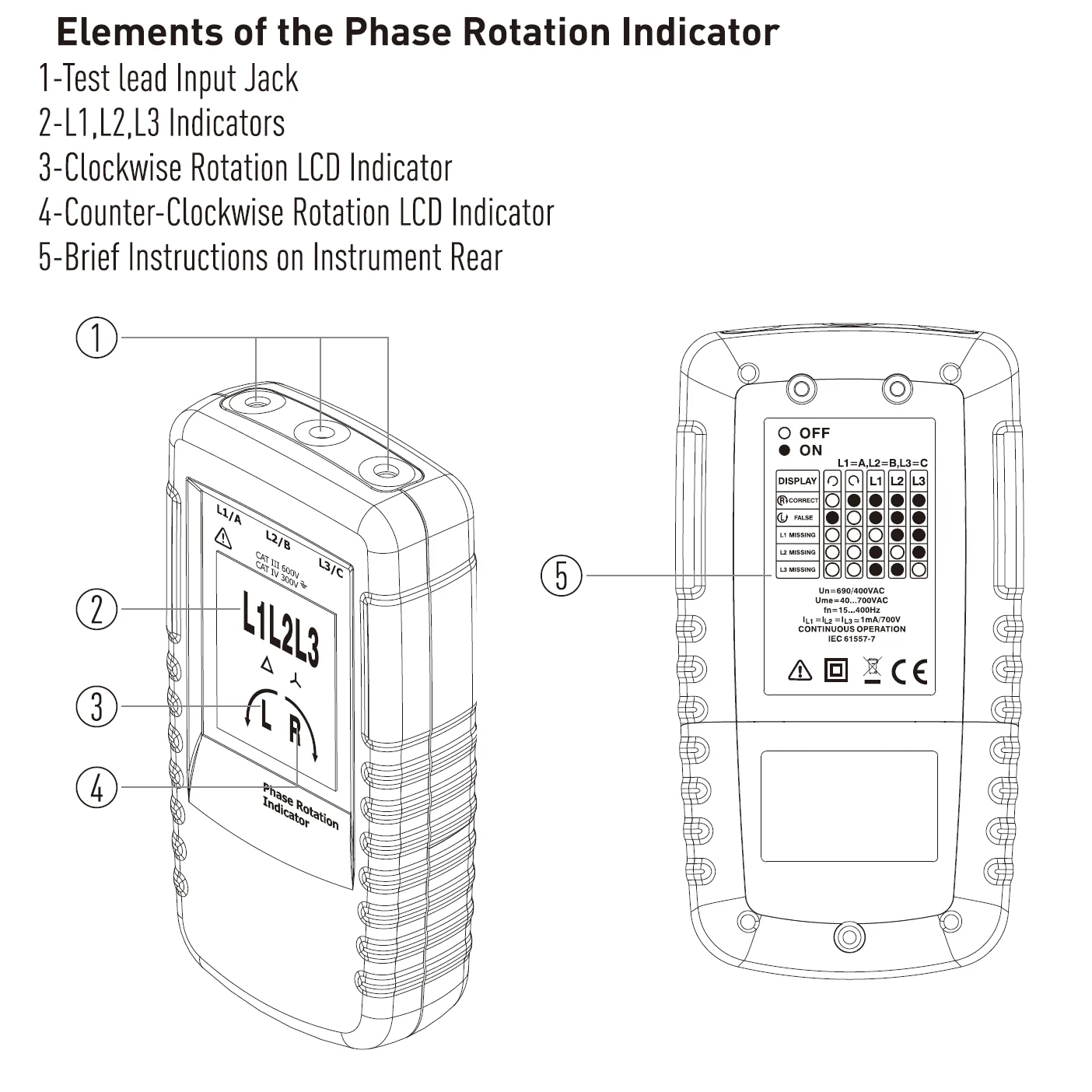 Imagem -05 - Motor e Indicador de Rotação Trifásico 40 v a 690v ca Ip40 v Cem-dt-901