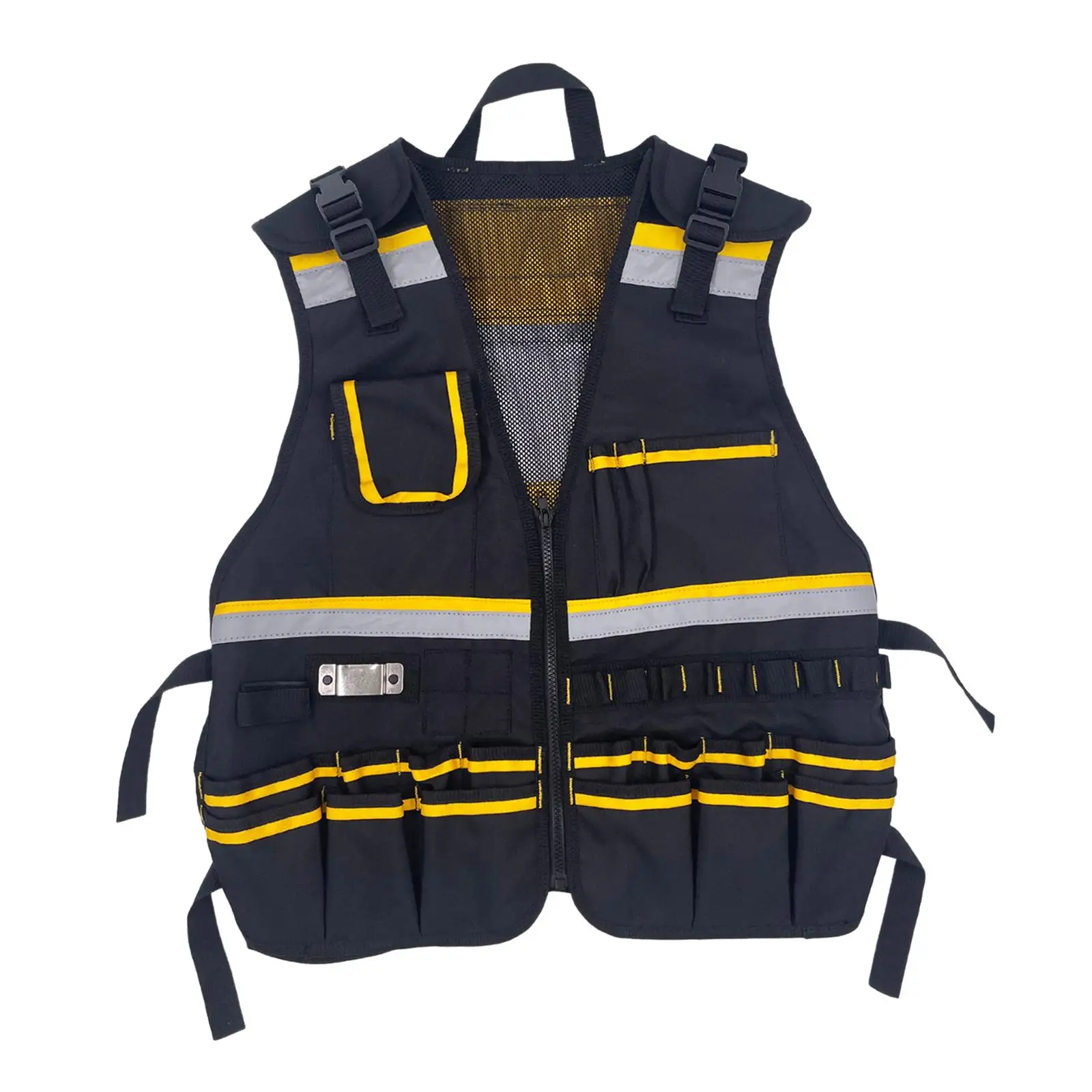 Electrician Tool Vest, Multi-Pocket Vest, Tool Pouch, Durable Oxford Cloth Tool Vest for Engineer