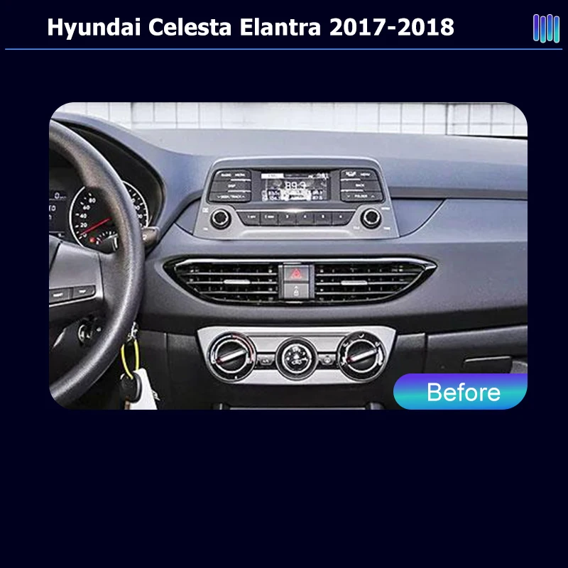 AI VOICE roadivox Android car radio for Hyundai Celesta Elantra 2017 2018 stereo GPS Navigation video Multimedia Player tape