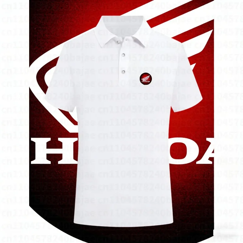 

Honda Racing Brand Motorcycle Men's POLO Shirt Cycling Breathable Shirt Fashion Printing Short Sleeve Loose Lapel Off-road Wear