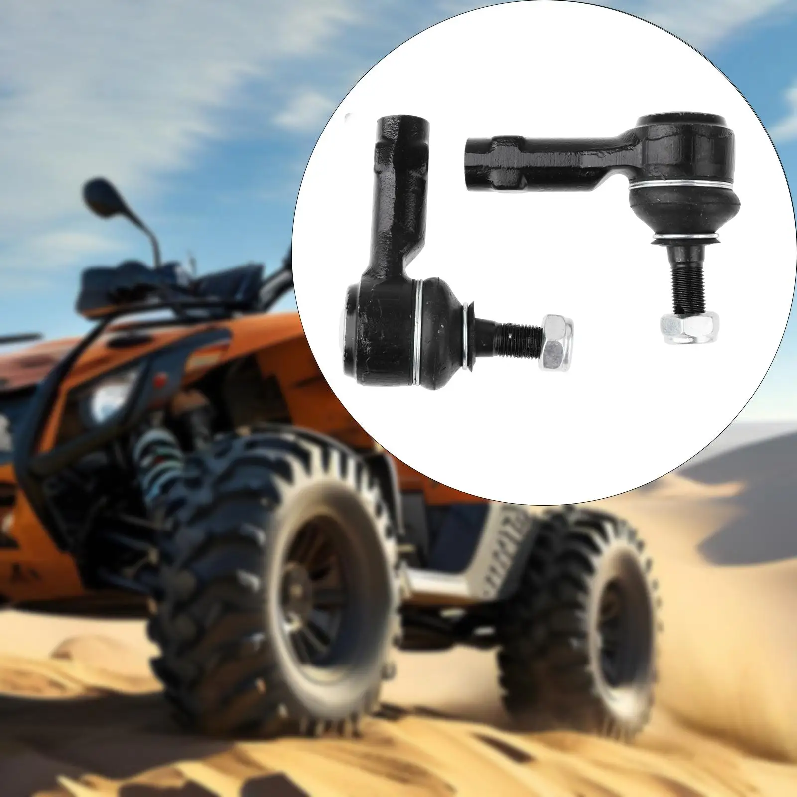 

2 Pieces Steering Tie Rod End Parts Heavy Duty for Polaris RZR XP Turbo