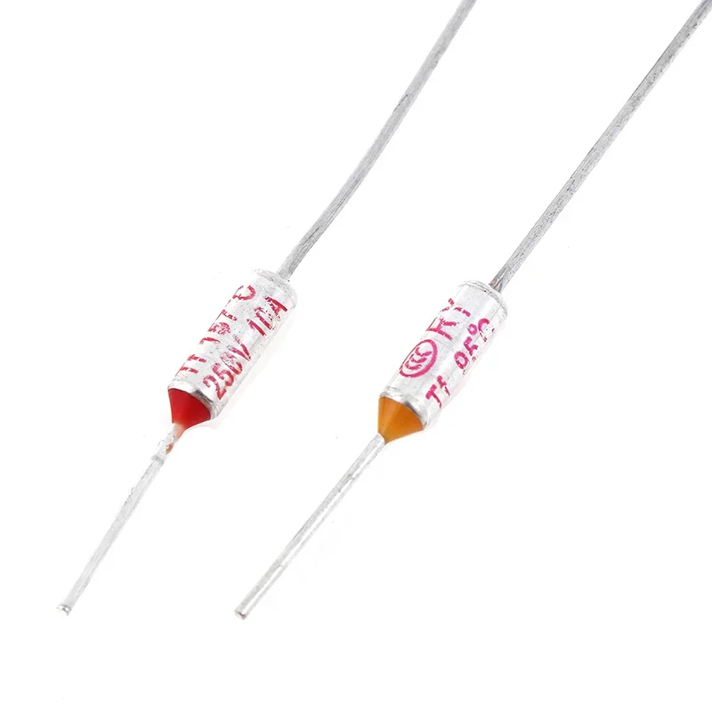 10pcs 95°C/133°C/145°C/157°C/172°C/184°C/192°C/200°C/216°C/240°C Thermal Fuse