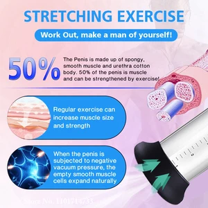Vakuumpumpenhandbuch Penis Exmirer für Männer, Penis -Extender, Sexspielzeug, männlicher Masturbation, Erwachsenenausbilder, Acryl 10 Hauptverkaufs -Manga Expansion Penis - №3