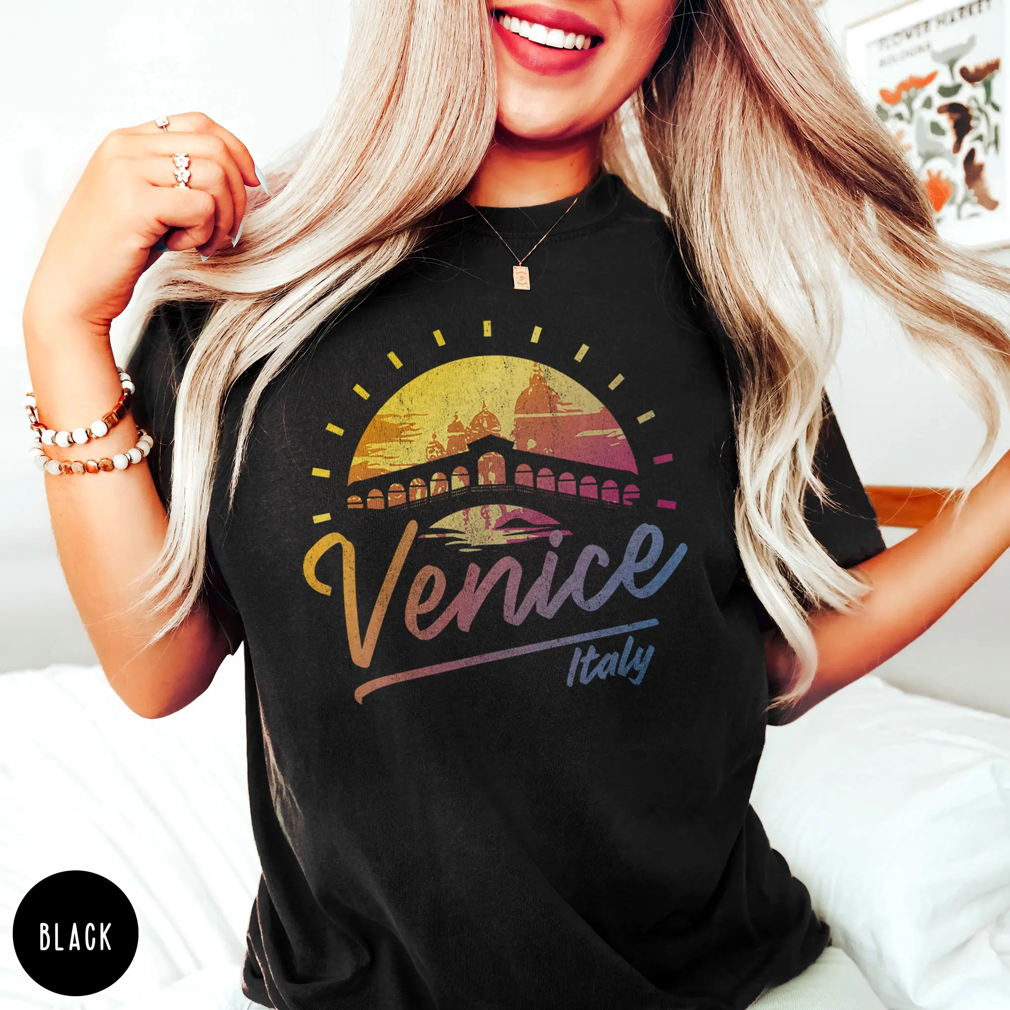 Venice T Shirt Italy Italia Italie Venezia Trip Crewneck Travel